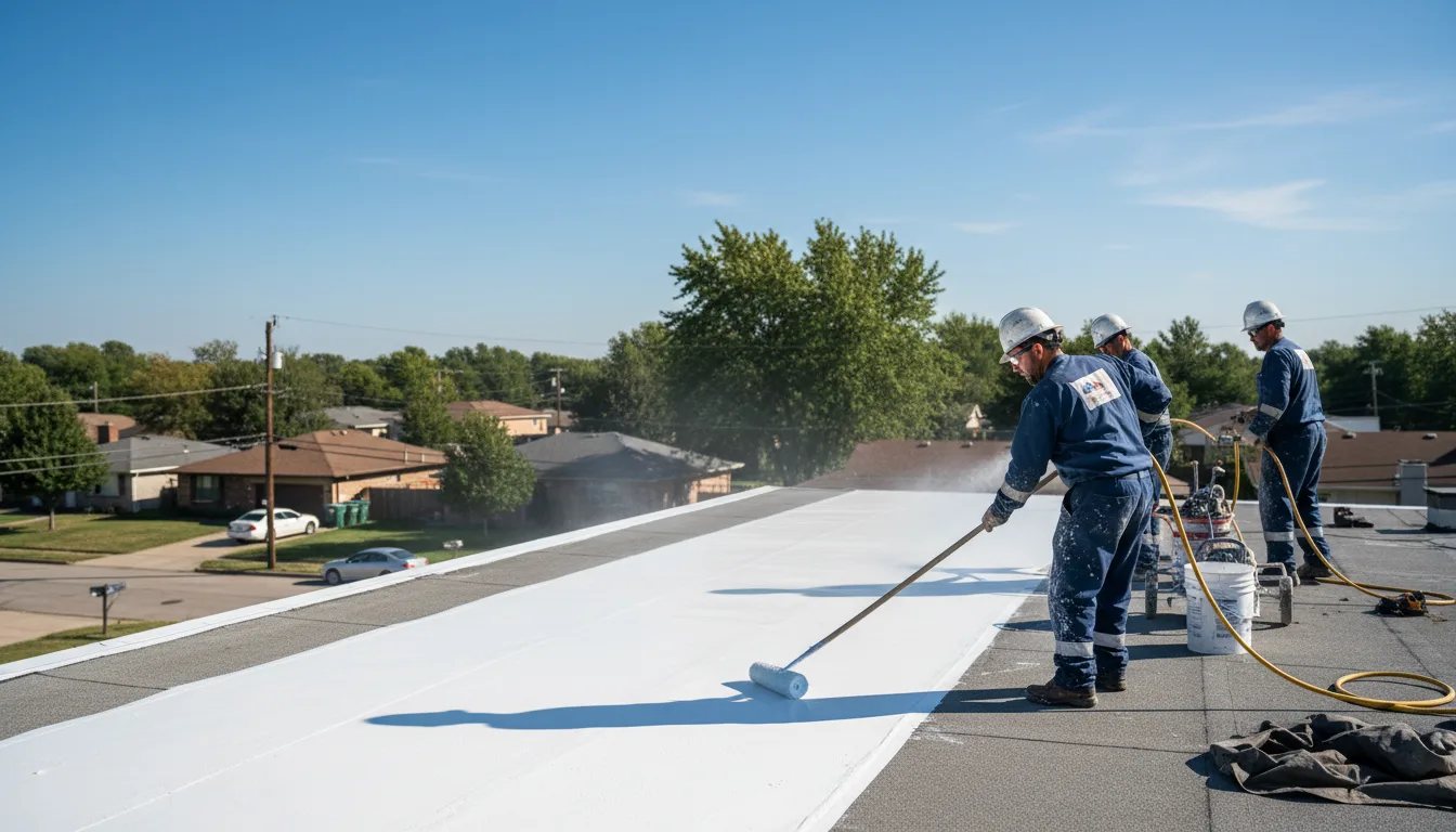 Commercial roof coating in Coal Hill, AR near me